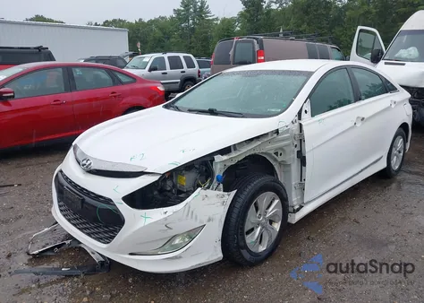 2014 Hyundai Sonata Hybrid z USA, uszkodzony, nr VIN KMHEC4A4XEA111366